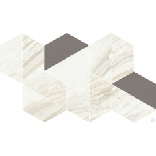 Мозаика керамогранитная Coliseum Progetto 3D White Trapezium 31.4x18
