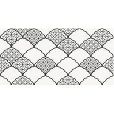 Керамическая плитка Lb-Ceramics Эллен Декор черно-белый 1641-8647 19,8х39,8