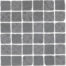 Керамический гранит KERAMA MARAZZI Про Фьюче 300x300 декор серый темный мозаичный SBM007\DD6405