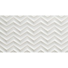 Плитка Atlas Concorde 3D White Chevron Glitter Matt 30,5х56