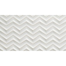 Плитка Atlas Concorde 3D White Chevron Glitter Matt 30,5х56