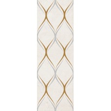 10301002139 Silvia beige decor 03 глянцевый декор 30х90, Gracia Ceramica