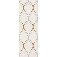 10301002139 Silvia beige decor 03 глянцевый декор 30х90, Gracia Ceramica