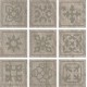Декор керамический Coliseum Alpi Grigio Tozzetto Celtico 10x10