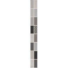 Керамическая плитка Lb-Ceramics Fiori Grigio 1506-0101 Бордюр металлизированный 6,5х60