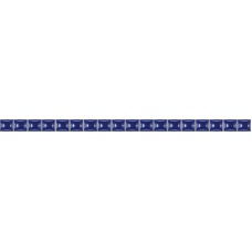 10213001136 Businka тем-синяя люстр глянцевый бордюр 1,3х25, Unitile