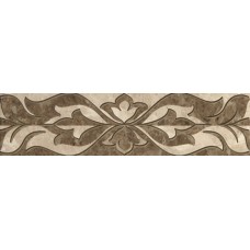 10212001736 Saloni brown border 01 глянцевый бордюр 30х50, Gracia Ceramica