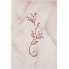 10306000360 Тюльпан декор розовый глянцевое панно 20х30, Unitile