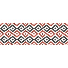 10301002134 Molle red decor 01 глянцевый декор 30х90, Gracia Ceramica